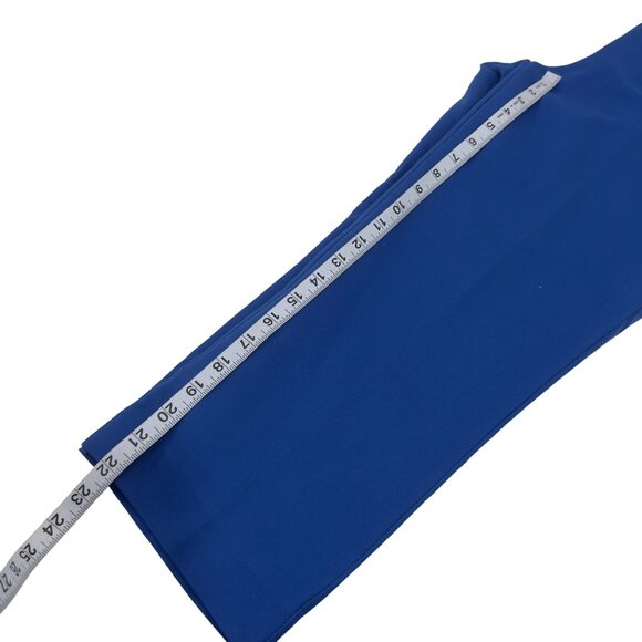Adrianna Papell Womens Royal Blue Cropped Dress Pants Size 12 Cotton Blend - Picture 7 of 10